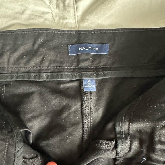 2x Pairs Nautica Ladies Shorts, Tan and Black, size 6 - Picture 3 of 4